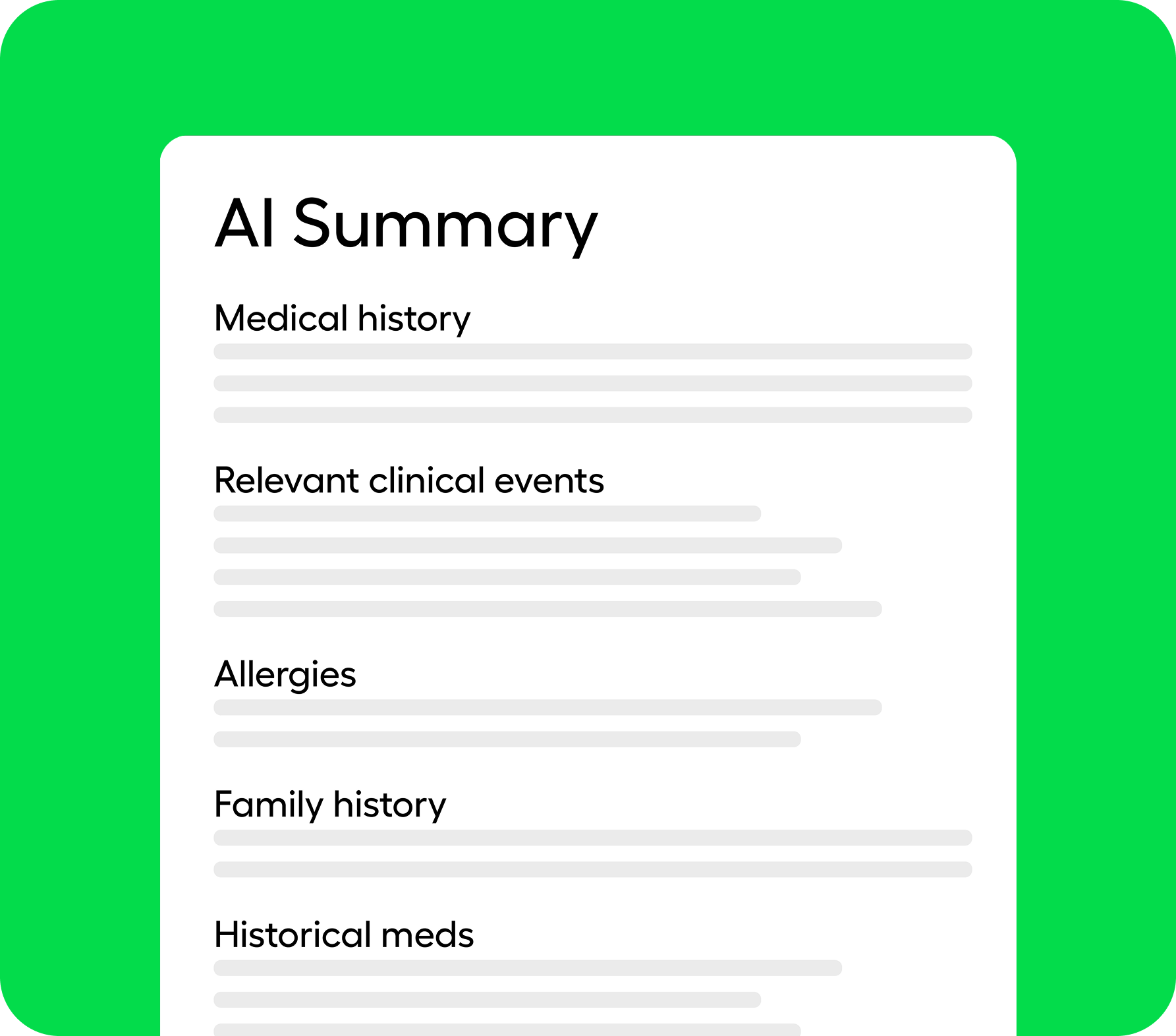 AI Clinical Summaries